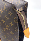 Pre-Owned Babylone monogram tote bag Brown light brown Leather PVC Gold M51102 LOUIS VUITTON