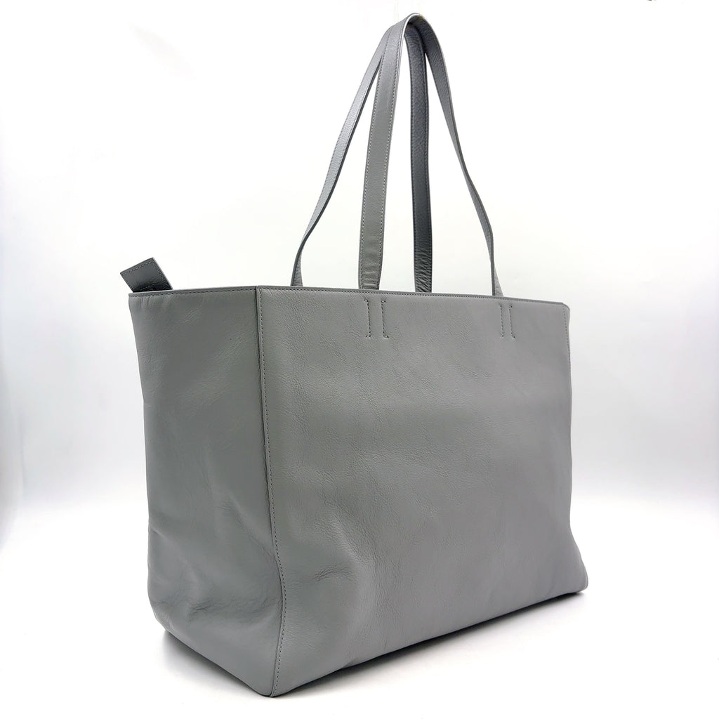 Pre-Owned Everyday tote bag Light gray Leather Silver BALENCIAGA