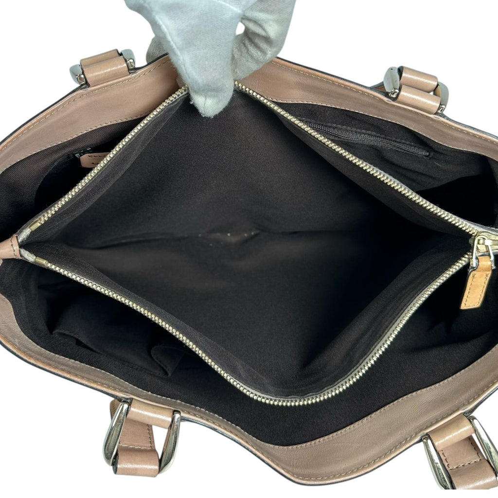 Pre-Owned Abby tote bag gold pink beige Canvas Gold 170004 GUCCI