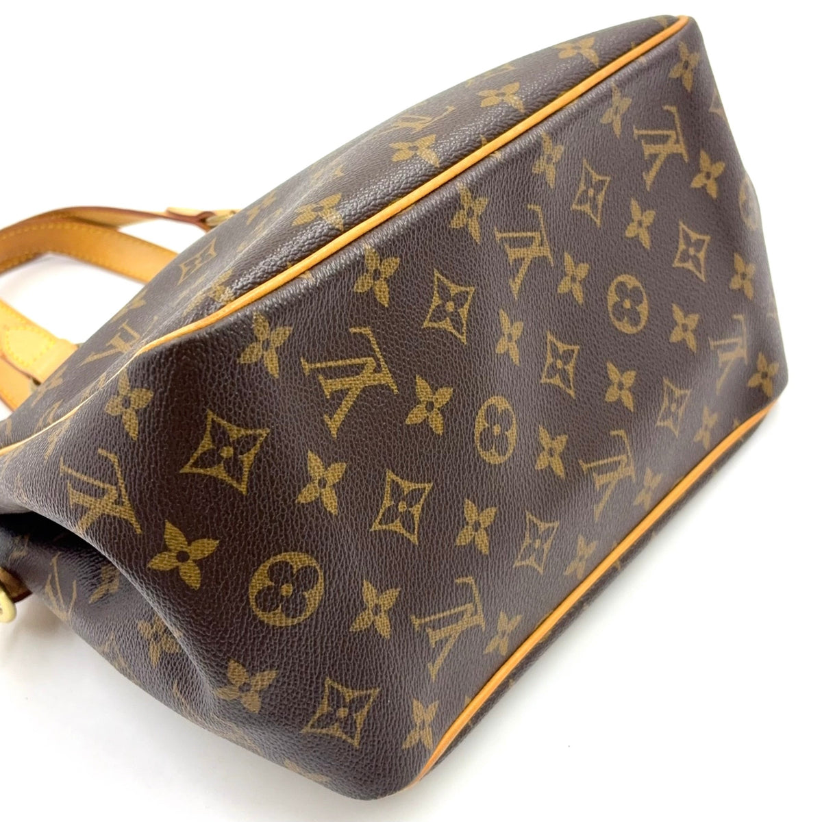 Pre-Owned Batignolles monogram Handbag Brown light brown Leather PVC Gold M51156 LOUIS VUITTON