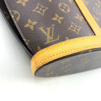 Pre-Owned Babylone monogram tote bag Brown light brown Leather PVC Gold M51102 LOUIS VUITTON