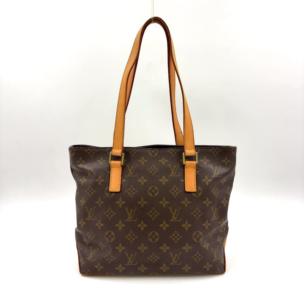 Pre-Owned Cabas Piano monogram tote bag Brown light brown Leather PVC Gold M51148 LOUIS VUITTON
