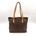 Pre-Owned Cabas Piano monogram tote bag Brown light brown Leather PVC Gold M51148 LOUIS VUITTON