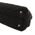 Pre-Owned Canage charming rock Handbag black Nylon Silver Christian Dior