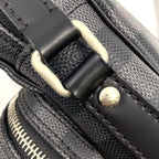 Pre-Owned Rem Damier Graphite Shoulder bag black Leather PVC Silver N41446 LOUIS VUITTON