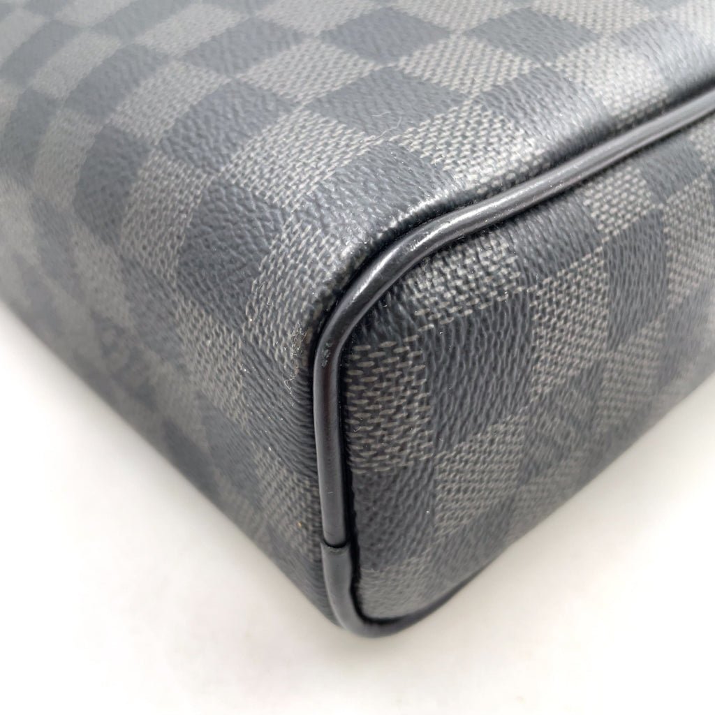 Pre-Owned Dayton PM Damier Graphite With Certificate of Authenticity Shoulder bag black Leather PVC Silver N41408 LOUIS VUITTON