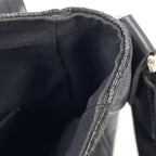 Pre-Owned Daniel MM Damier Graphite Shoulder bag black Leather PVC Silver N58029 LOUIS VUITTON