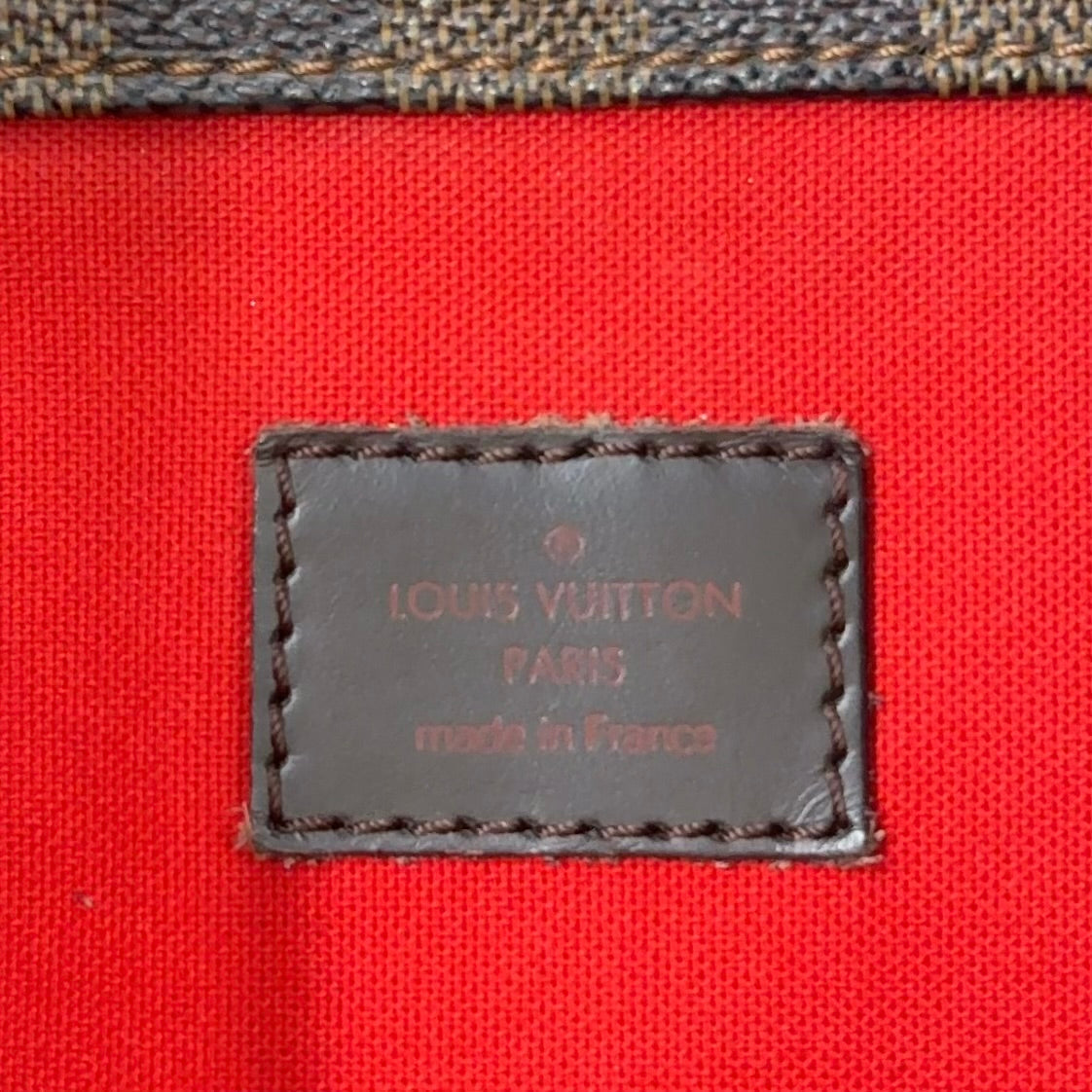Pre-Owned Bloomsbury PM Damier  ebene Shoulder bag Brown Leather PVC Gold N42251 LOUIS VUITTON