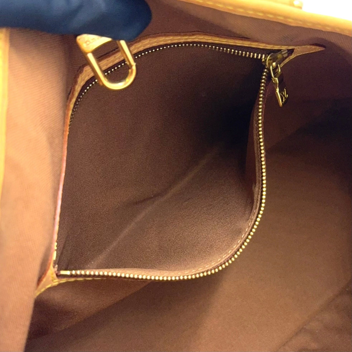 Pre-Owned Batignolles Horizontal monogram tote bag Brown light brown Leather PVC Gold M51154 LOUIS VUITTON