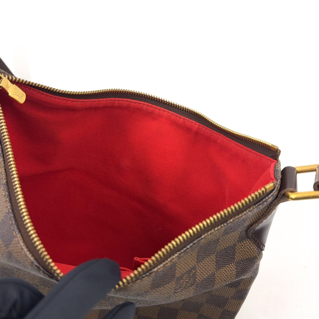 Pre-Owned Bloomsbury PM Damier  ebene Shoulder bag Brown Leather PVC Gold N42251 LOUIS VUITTON