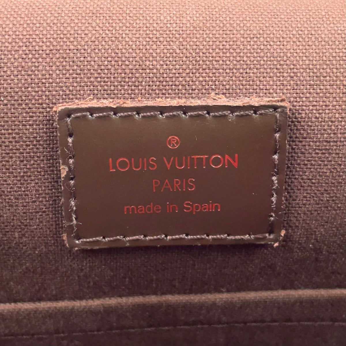 Pre-Owned Brooklyn MM Damier  ebene Shoulder bag Brown PVC Gold N51211 LOUIS VUITTON