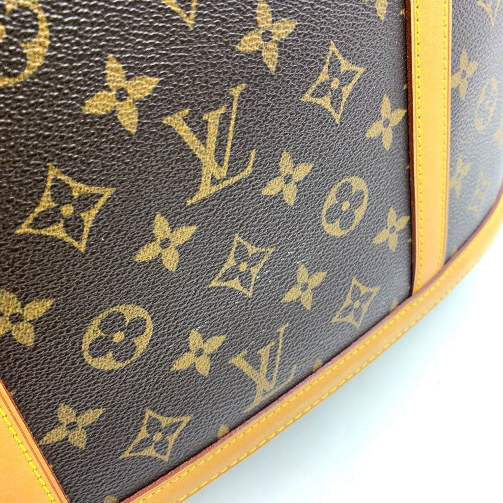 Pre-Owned Babylone monogram tote bag Brown light brown Leather PVC Gold M51102 LOUIS VUITTON