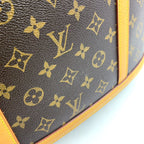 Pre-Owned Babylone monogram tote bag Brown light brown Leather PVC Gold M51102 LOUIS VUITTON