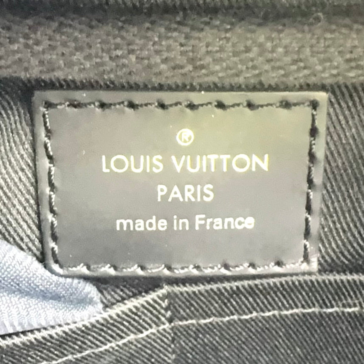 Pre-Owned bum bag Monogram Eclipse body bag black Leather PVC Silver M42906 LOUIS VUITTON