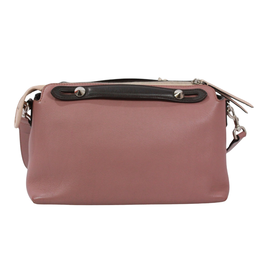 Pre-Owned by the way Medium Handbag ivory pink black Leather Silver 8BL124 FENDI
