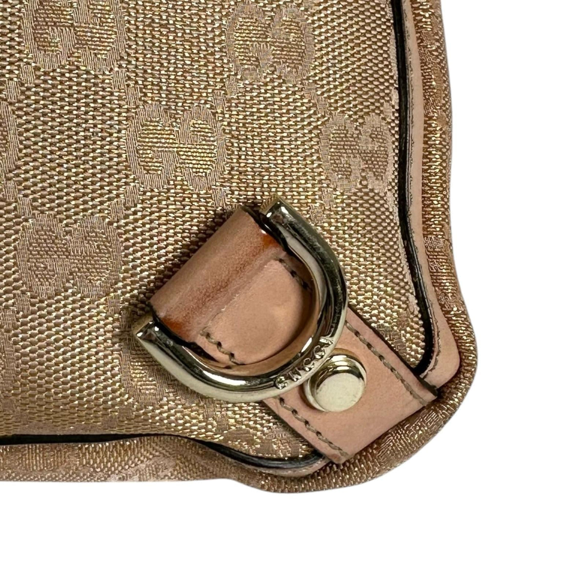 Pre-Owned Abby tote bag gold pink beige Canvas Gold 170004 GUCCI