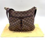 Pre-Owned Bloomsbury PM Damier  ebene Shoulder bag Brown Leather PVC Gold N42251 LOUIS VUITTON