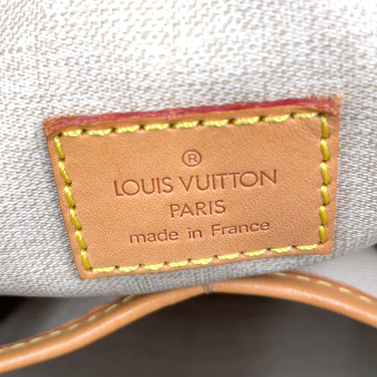 Pre-Owned Deauville Bowling Vanity monogram Handbag Brown Leather PVC Gold M47270 LOUIS VUITTON