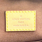 Pre-Owned Batignolles monogram Handbag Brown Leather PVC Gold M51156 LOUIS VUITTON