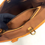 Pre-Owned Batignolles Horizontal monogram tote bag Brown Leather PVC Gold M51154 LOUIS VUITTON