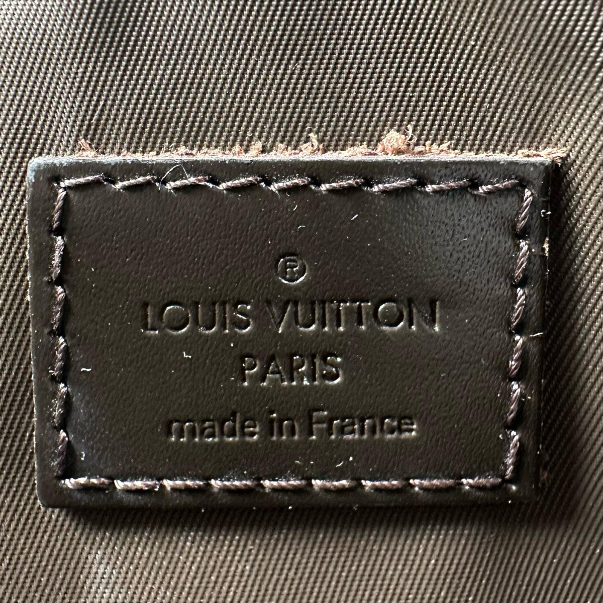 Pre-Owned acrobatics Damier jean Noir body bag black Leather nylon canvas Silver M93620 LOUIS VUITTON