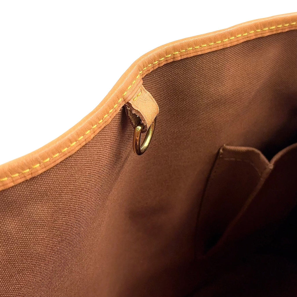 Pre-Owned Batignolles Horizontal monogram tote bag Brown light brown Leather PVC Gold M51154 LOUIS VUITTON
