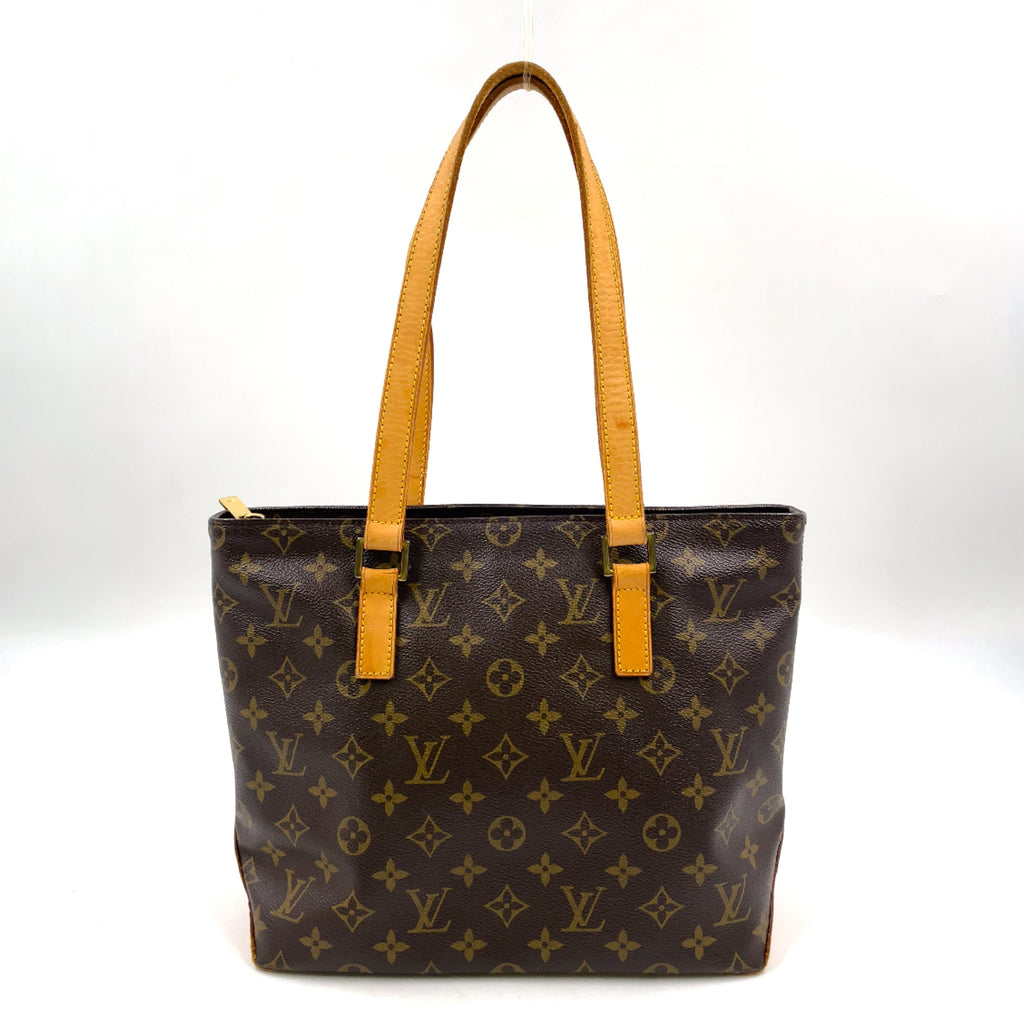 Pre-Owned Cabas Piano monogram tote bag Brown Leather PVC Gold M51148 LOUIS VUITTON