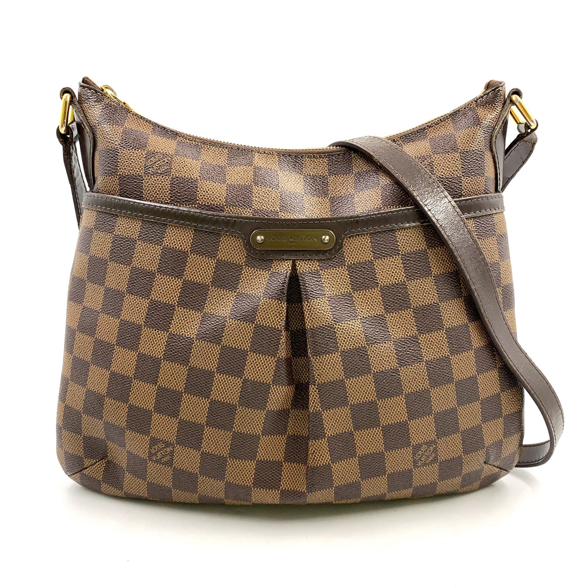 Pre-Owned Bloomsbury PM Damier  ebene Shoulder bag Brown Leather PVC Gold N42251 LOUIS VUITTON