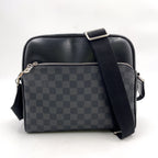Pre-Owned Dayton PM Damier Graphite With Certificate of Authenticity Shoulder bag black Leather PVC Silver N41408 LOUIS VUITTON