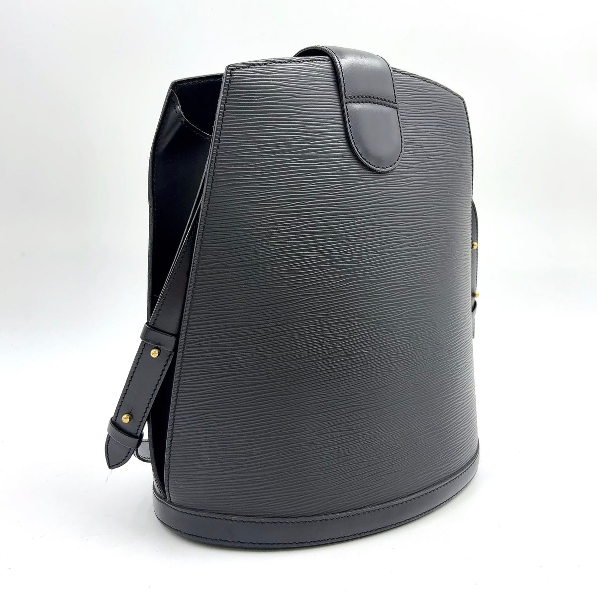 Pre-Owned Cluny Epi Noir Shoulder bag black Leather Gold M52252 LOUIS VUITTON