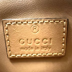 Pre-Owned Deco mini quilting chain Shoulder bag beige Leather Gold 741457 GUCCI