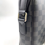 Pre-Owned Dayton PM Damier Graphite With Certificate of Authenticity Shoulder bag black Leather PVC Silver N41408 LOUIS VUITTON
