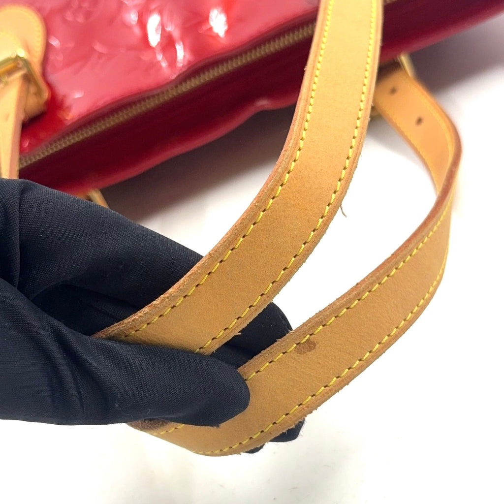 Pre-Owned brentwood Vernis pomme d'amour tote bag Red Leather Enamel Gold M91989 LOUIS VUITTON