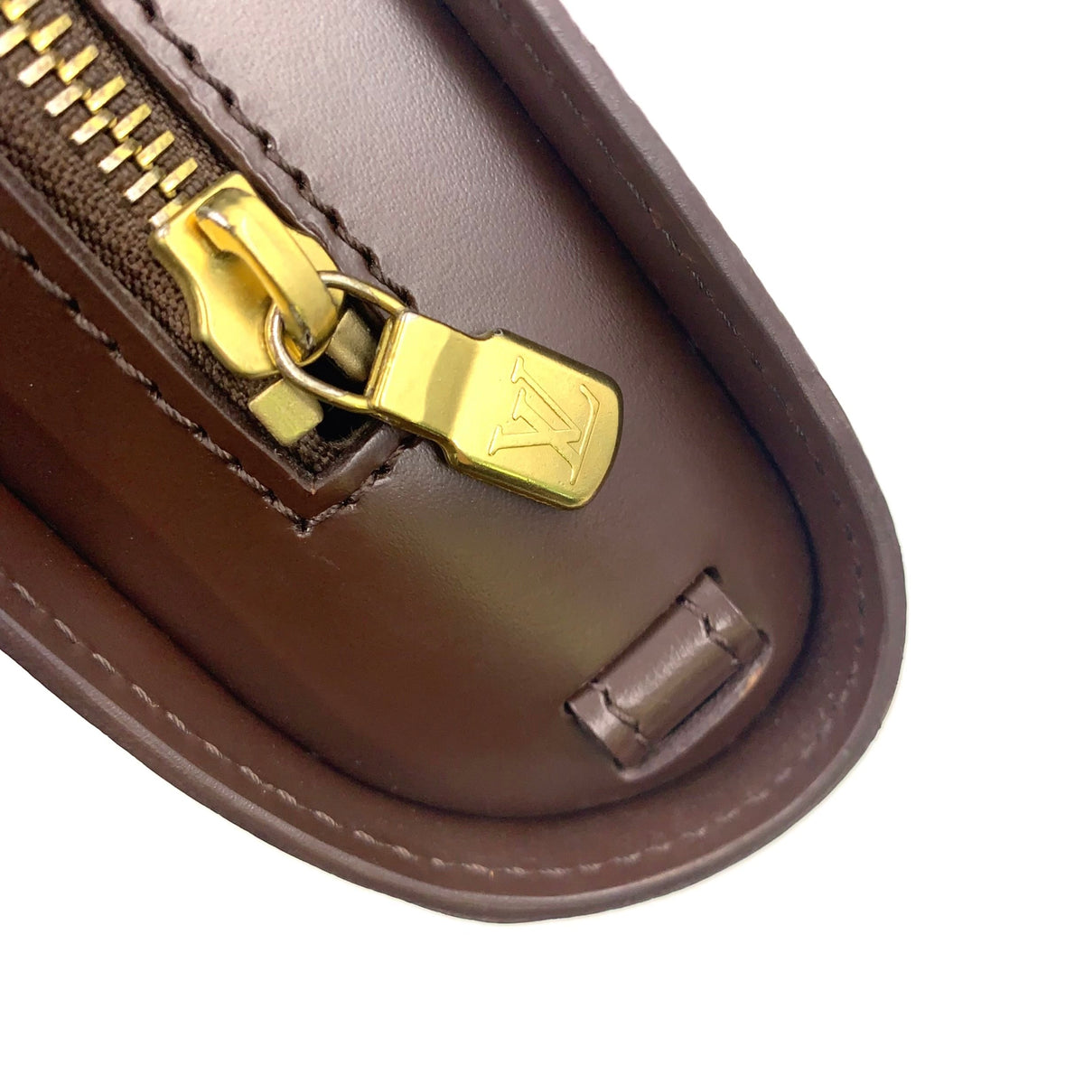 Pre-Owned Damier Saint Louis second bag Clutch bag Brown Leather PVC Gold N51993  LOUIS VUITTON