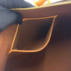 Pre-Owned Alma PM monogram Handbag Brown light brown Leather PVC Gold M51130  LOUIS VUITTON