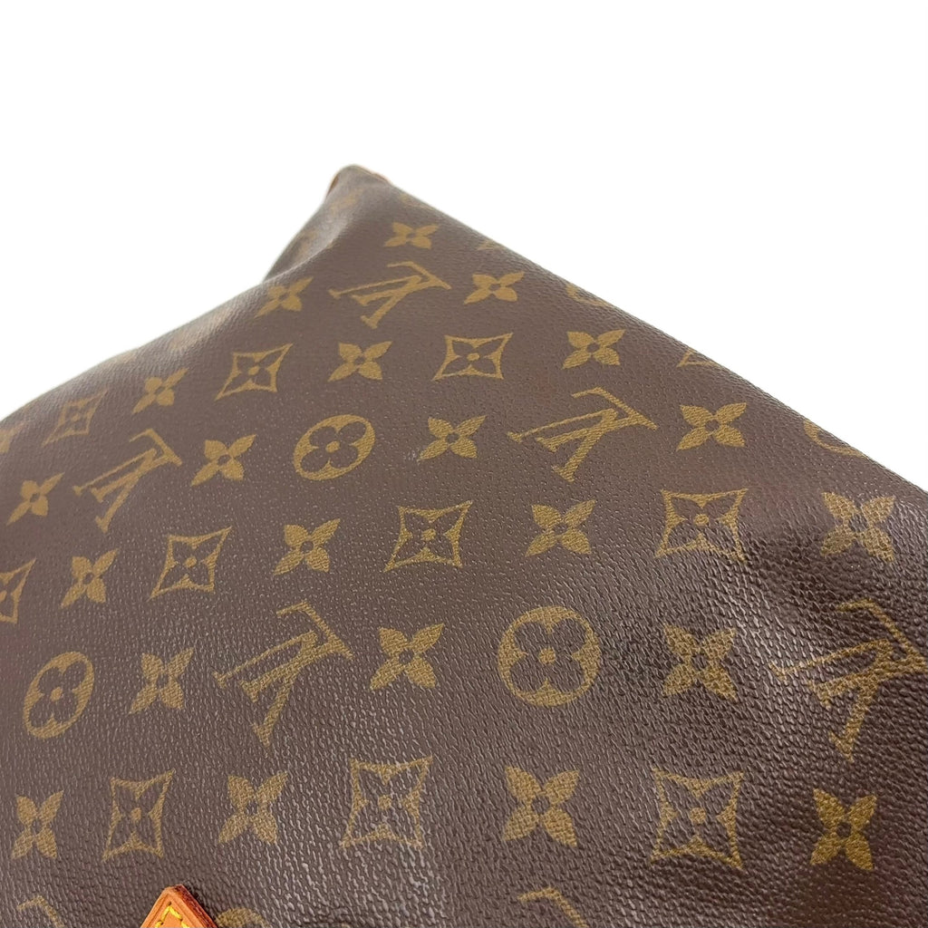 Pre-Owned Cabas Piano monogram tote bag Brown light brown Leather PVC Gold M51148 LOUIS VUITTON