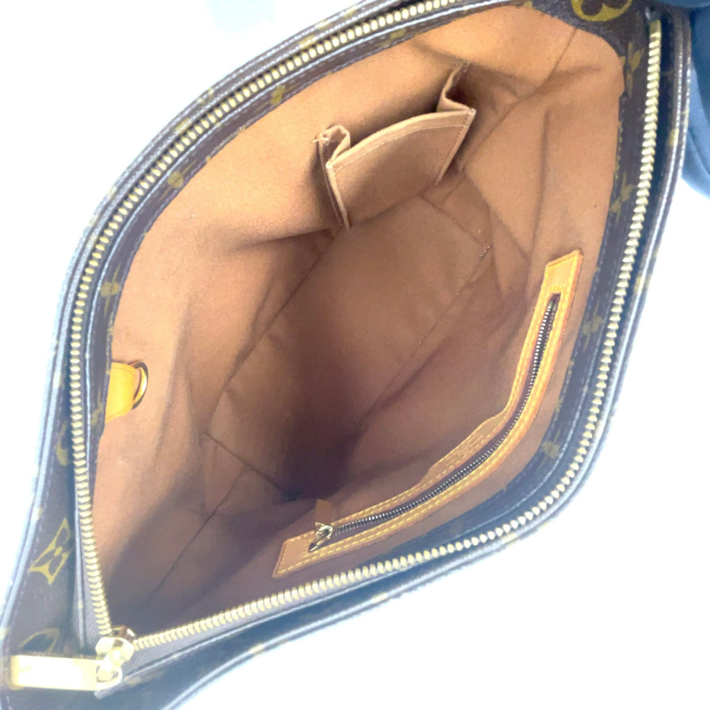 Pre-Owned Cabas Piano monogram tote bag Brown Leather PVC Gold M51148 LOUIS VUITTON