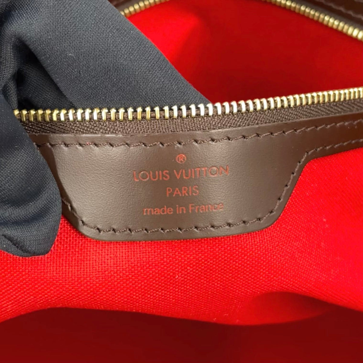 Pre-Owned Chelsea Damier  ebene Shoulder bag tote bag black Leather PVC Gold N51119 LOUIS VUITTON