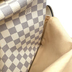 Pre-Owned Naviglio Damier Azur Shoulder bag beige white Leather PVC Gold N51189 LOUIS VUITTON