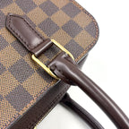 Pre-Owned Brera Damier  ebene Handbag Brown Leather PVC Gold N51150 LOUIS VUITTON
