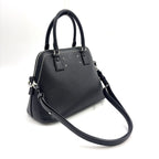Pre-Owned 5AC Classic mini 2-Way Handbag black Calfskin Silver Maison Margiela