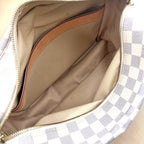 Pre-Owned Naviglio Damier Azur Shoulder bag beige white Leather PVC Gold N51189 LOUIS VUITTON