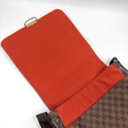 Pre-Owned Bastille Damier  ebene Shoulder bag Brown Leather PVC Gold N45258 LOUIS VUITTON