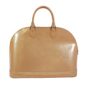 Pre-Owned Alma GM Handbag beige Patent leather Gold M91450 LOUIS VUITTON