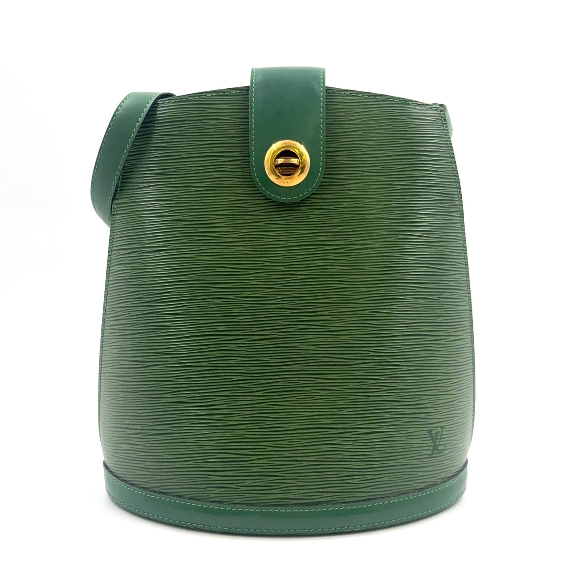 Pre-Owned Cluny Epi Borneo Green Shoulder bag green Leather Gold M52254 LOUIS VUITTON