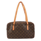Pre-Owned Cite GM monogram Shoulder bag Brown Leather PVC Gold M51181 LOUIS VUITTON