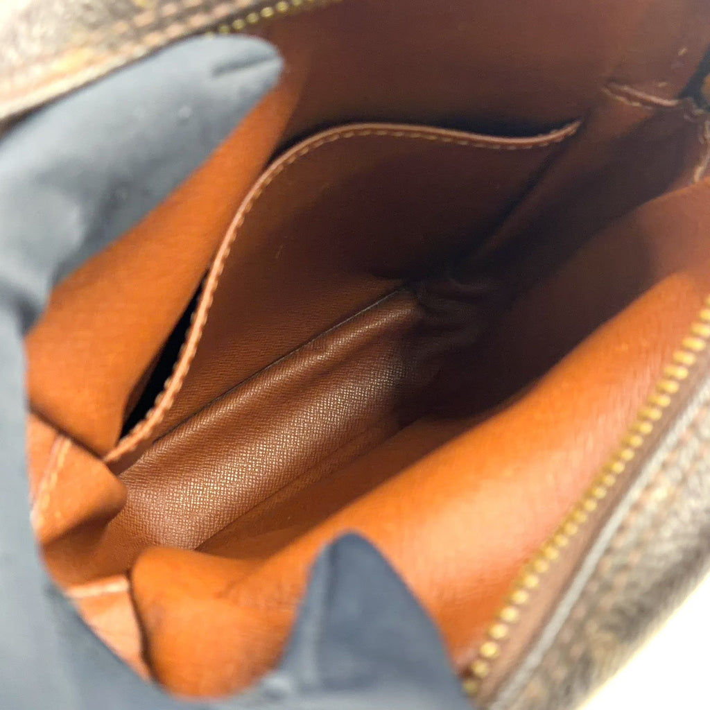 Pre-Owned Amazon monogram Shoulder bag Brown Leather PVC Gold M45236 LOUIS VUITTON