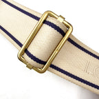 Pre-Owned Naviglio Damier Azur Shoulder bag beige white Leather PVC Gold N51189 LOUIS VUITTON