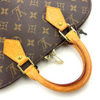 Pre-Owned Alma PM monogram Handbag Brown light brown Leather PVC Gold M51130 LOUIS VUITTON