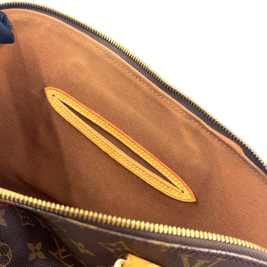 Pre-Owned Alma PM monogram Handbag Brown light brown Leather PVC Gold M51130 LOUIS VUITTON